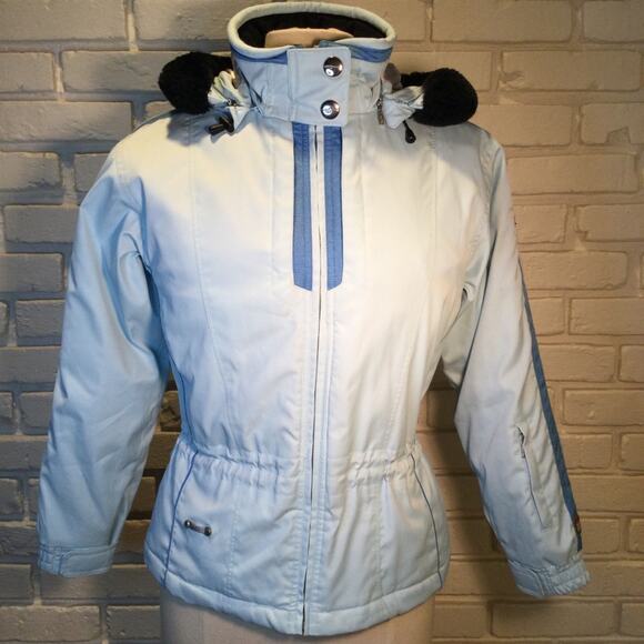 Spyder Girls Winter Jacket W/Fur Trimmed hood 12 - Picture 1 of 9